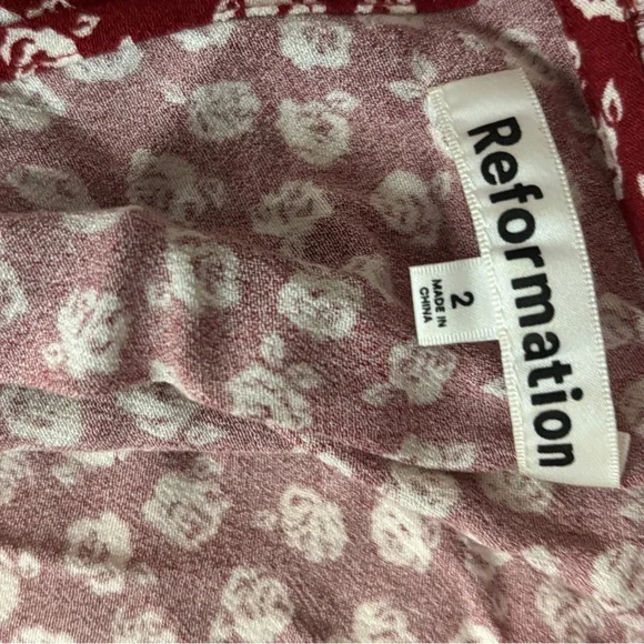 Reformation Leora Dress Kendie - Size 2 - Picture 3 of 5